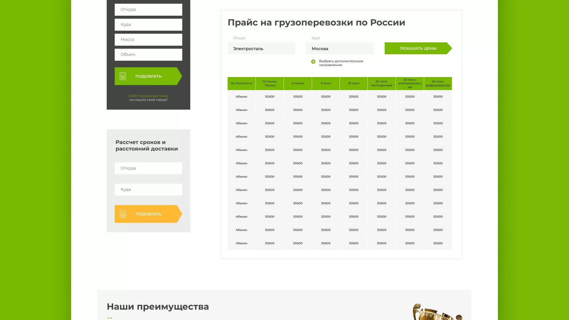 Разработка логотипа и сайта компании «Инком-Логистика» в Сочи