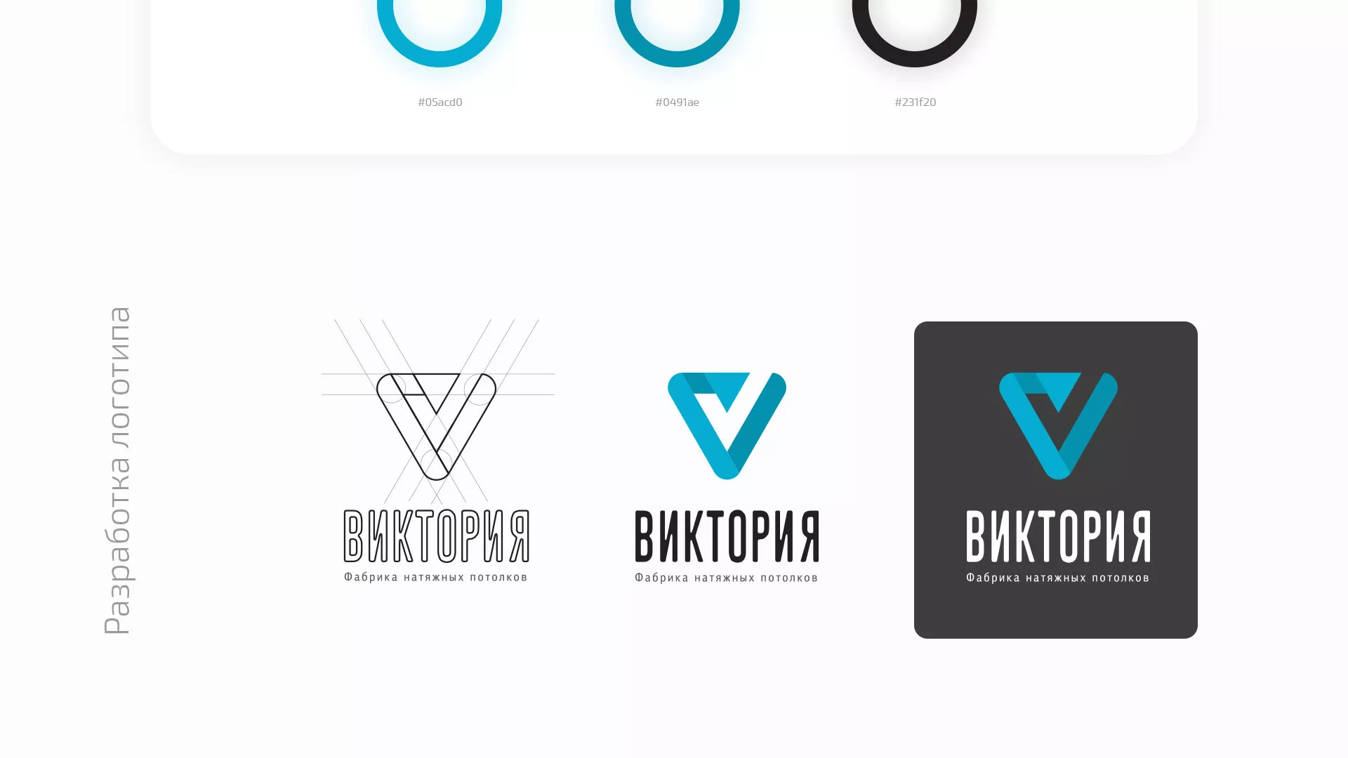 Разработка фирменного стиля компании по продаже и установке натяжных потолков в Сочи