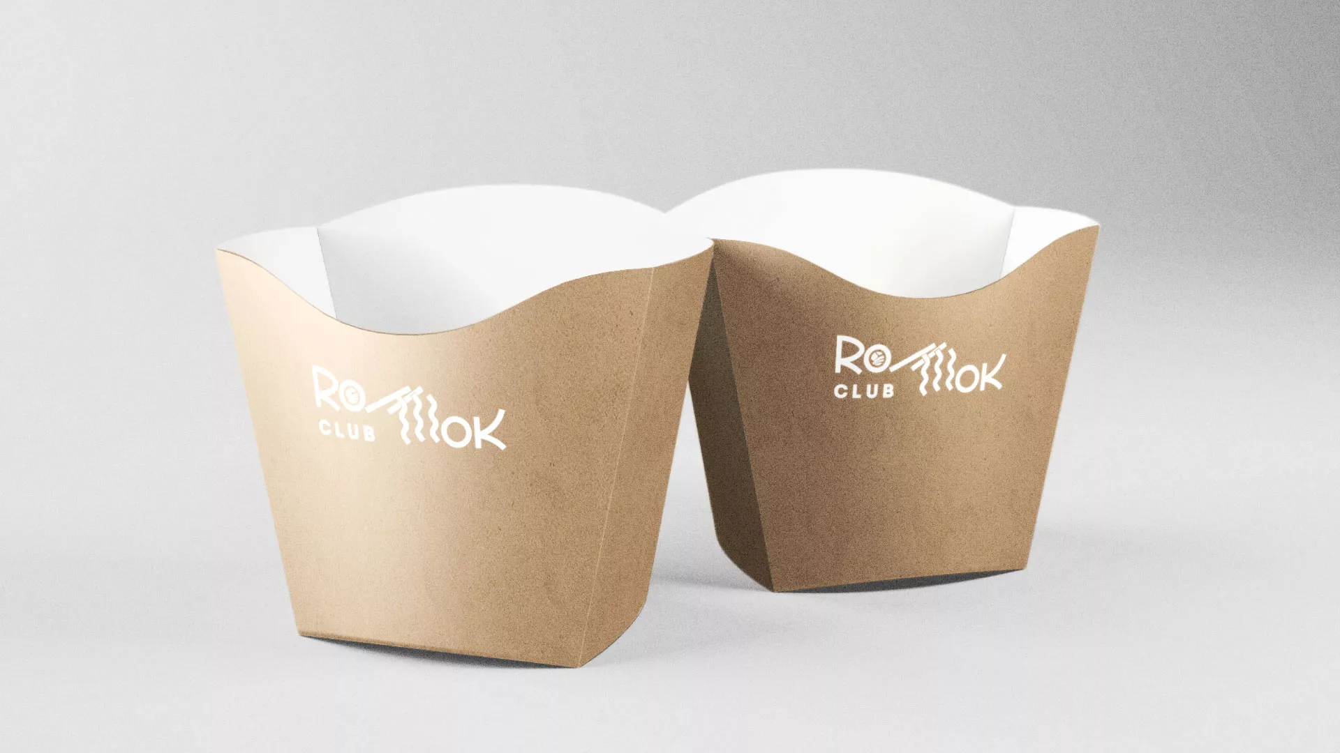 Создание логотипа суши-бара «Roll Wok Club» в Сочи