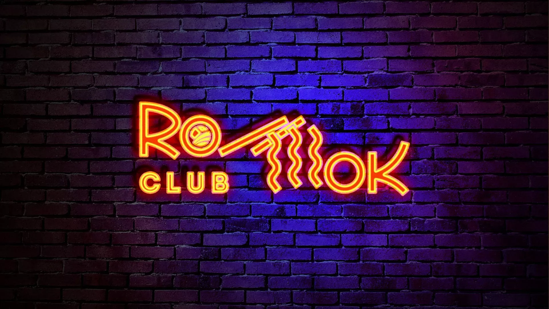 Разработка интерьерной вывески суши-бара «Roll Wok Club» в Сочи